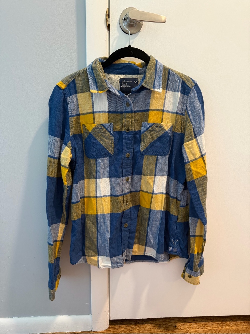 Blue and Yellow Plaid Flannel